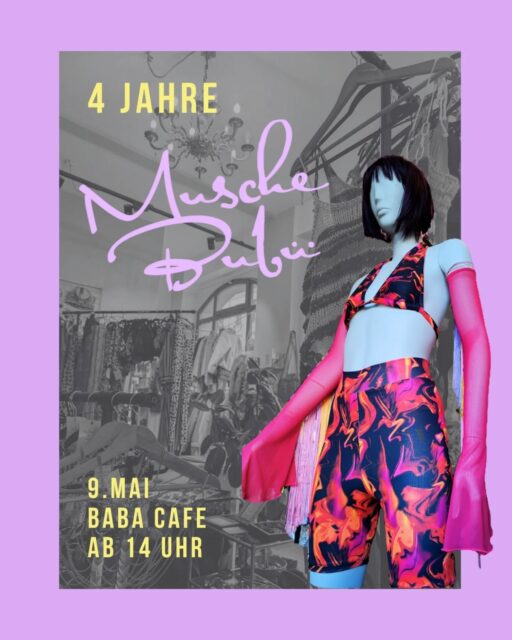 feiert Geburtstag zusammen mit @babahandmadecafe 🎉🎂

Es gibt:
🌸 einen Hof Flohmarkt mit Glücksrad
🌸 veganes Essen und Getränke 
🌸 Birthday Party am Abend: Baba wird 7! 🎉🎶

Also komm diesen Samstag zum Café Baba und feier mit uns!🎈

Start Flohmarkt: 14 Uhr 

‼️ Der Laden bleibt diesen Samstag geschlossen ‼️