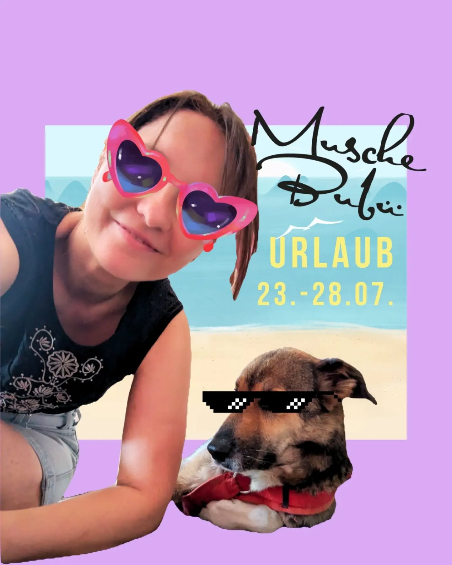 macht eine Woche Urlaub 🏖️☀️

Momo & ich brauchen eine kleine Auszeit 🫠
Deswegen bleibt der Laden ab Donnerstag für eine Woche geschlossen: 23.-28.07.

Anschließend starten wir direkt in den Summer SALE! 
Genießt die Sonne ihr Lieben und bis ganz bald! 💖

#takingcareofme #urlaubsreif☀️ #muschebubu 

... is taking a week off 🏖️☀️

Momo & I need a little break 🫠
That’s why the shop will be closed for a week starting Thursday: July 23rd - 28th.

Right after that, we'll be kicking off our Summer SALE! Enjoy the sunshine, lovelies, and see you very soon! 💖