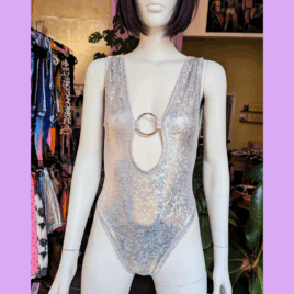 Ring Bodysuit silver