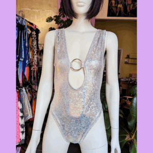 Ring Bodysuit silver
