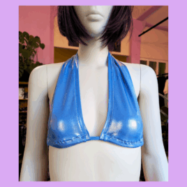 Neckholder Top light blue