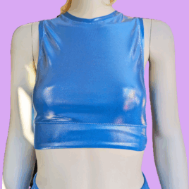 Crop Top light blue
