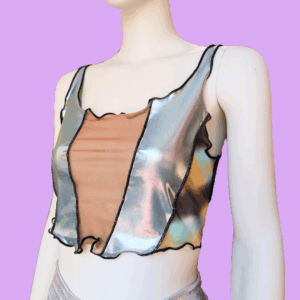 Mesh Top turquoise-brown