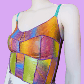 Patchwork Top gold