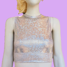 Crop Top silver